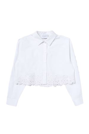 Camicia in cotone bianco ERMANNO SCERVINO KIDS | SFCA013CCA276B000